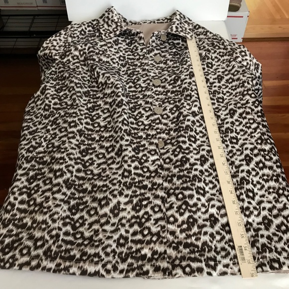 DENNIS BASSO Reversible Leopard Print Jacket Trench Coat Women’s Plus Size 3X - Picture 13 of 16